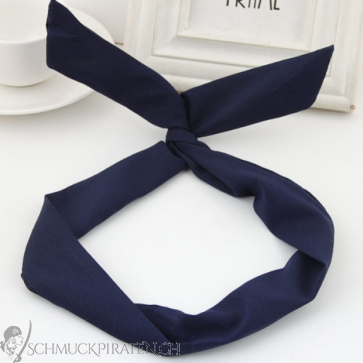 Haarband für Damen "Rabbit" Navy Blau