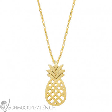 Ananas Kette in gold