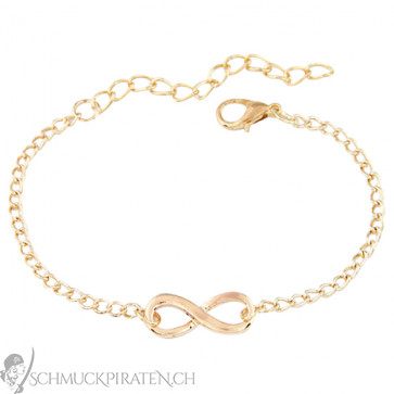 Damen Armband in gold mit Infinity Zeichen