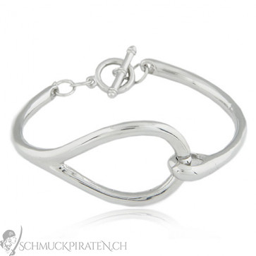 Damen Armband klassich mit Schleife in silber - Bild 1