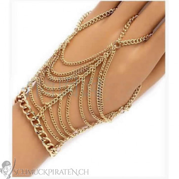 Damen Armband in gold-mehrreihig