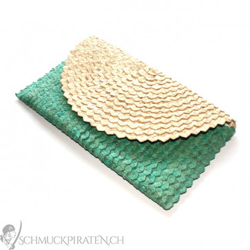 Original Bali Palmblatt Clutch Handtasche grün/natur-Bild 1