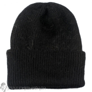 Flauschige Damen Wollmütze "Beanie" schwarz-Bild1