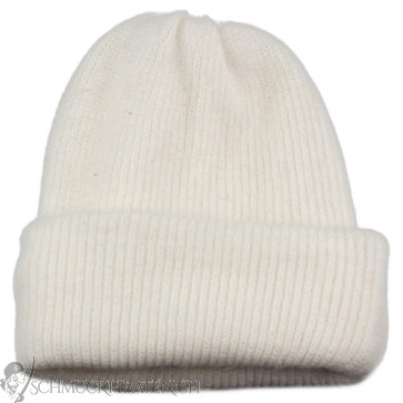 Flauschige Damen Wollmütze "Beanie" weiss-Bild1