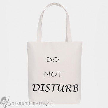 Canvas Tasche Eco "Do not Disturb" mit Reissverschluss