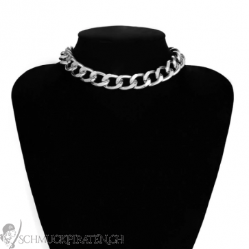 Damen Halskette "Chunky Chain" silberfarben-Bild1