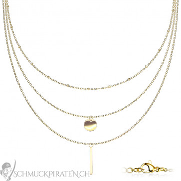 damen_halskette_goldfarben_dreireihig_kreis_stab