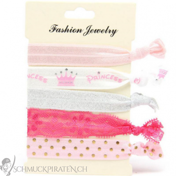 Elastisches Armbandset / Haaraccessoire "Princess"