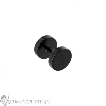 Fake Plugs in schwarz-6 mm