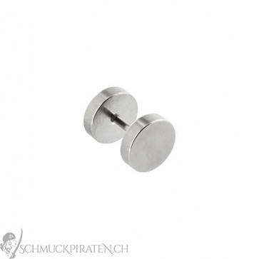 Fake Plugs in silber-12 mm