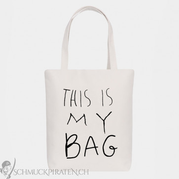 Canvas Tasche Eco "It's My Bag" mit Reissverschluss