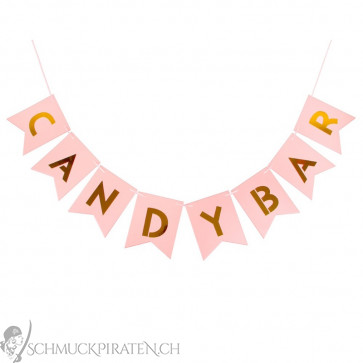 Girlande "Candy Bar" in rosa und gold -Bild1