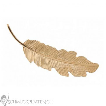 Blatt Haarspange/Haarklammer in gold-Bild 1