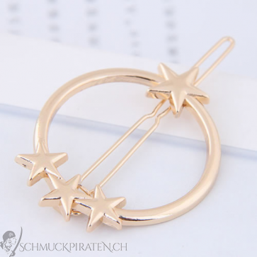 Haarklammer für Damen "Shooting Star" goldfarben