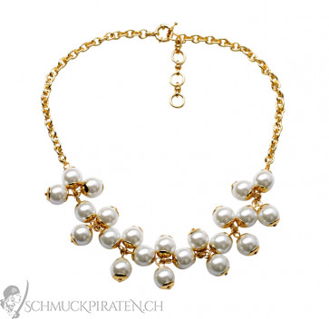 Perlenkette in gold - Modeschmuck