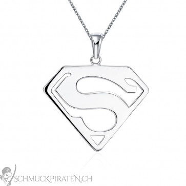 Superman/ Superwoman Kette in silber-Bild 1
