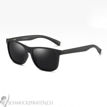 Sonnenbrille für Herren mit schwarz getönten Gläsern