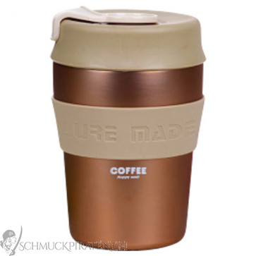 Coffee To Go Cup - Kaffeebecher - Edelstahl bronze - 280ml-Bild1