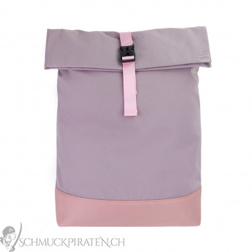 Rolltop Rucksack Backpack wasserdicht pink/lila-Bild1