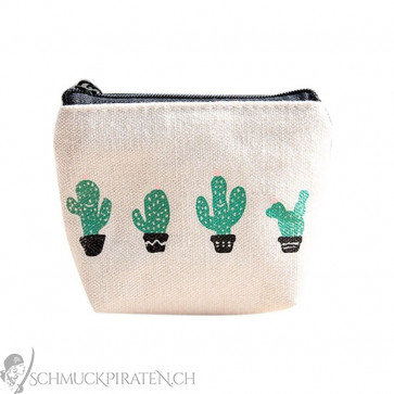 Mini Portemonnaie mit Kaktus Print