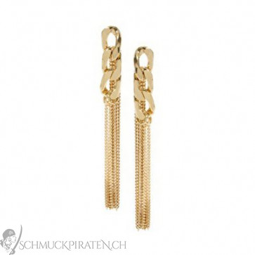 Damen Ohrringe lang in gold-Glamour Ohrringe-Bild 1