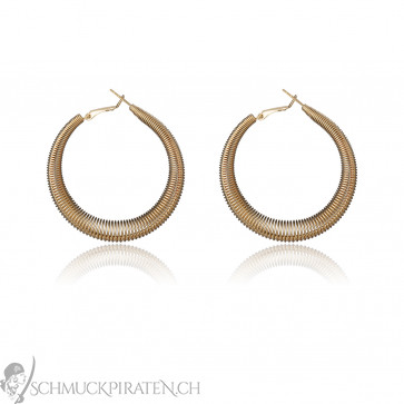 Ohrringe für Damen "Spring Ring" goldfarben-Bild1