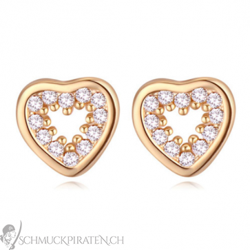 Ohrringe für Damen "Little Heart" goldfarben