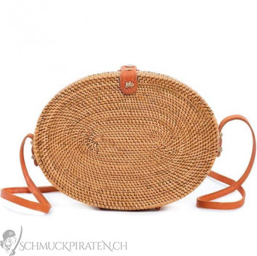 Original Bali Rattanbag Oval natur-Bild 1