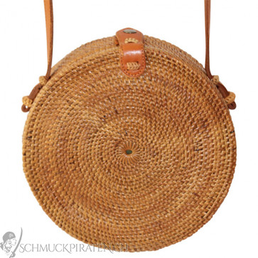 Original Bali Rattanbag Roundie Natur-Bild 1