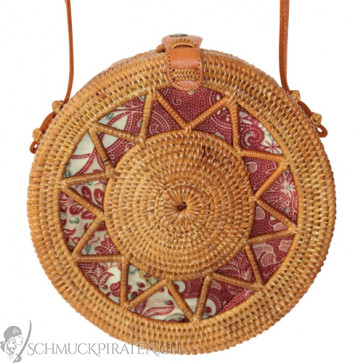 Original Bali Rattanbag mit Sternmuster natur-Bild 1