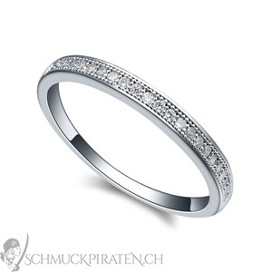 Ring für Damen "Simply Classic" in weissgold