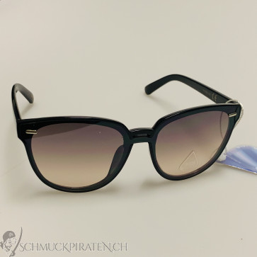 Sonnenbrille für Damen schwarz mit braun getönten Gläsern