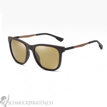 Sonnenbrille für Herren schwarz/bronze mit braun getönten Gläsern-Bild1