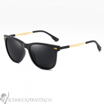 Sonnenbrille für Herren schwarz/gold mit schwarz getönten Gläsern-Bild1