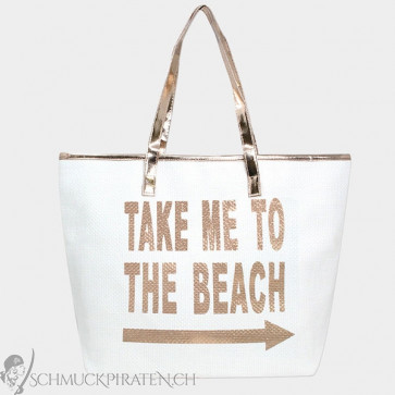 Strandtasche mit Aufschrift