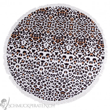 Strandtuch rund 100% Baumwolle - Leopard-Bild 1