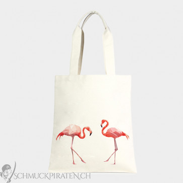 Canvas Tasche Eco mit Flamingo Print