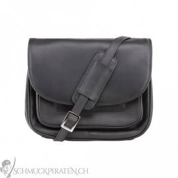Visconti Damen Handtasche "Joanna" schwarz - echt Leder-Bild 1