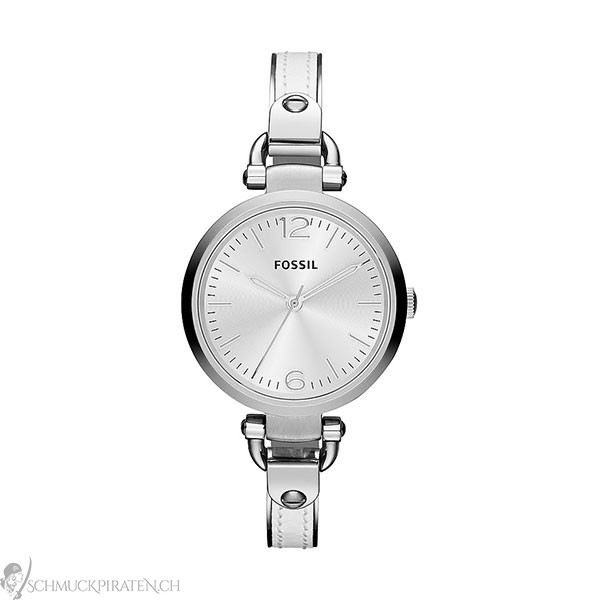 Fossil Uhren Damenuhr Fossil Georgia Silber Fossil Armband Uhr