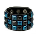 Armband für Herren "Blue Rocks" in schwarz und blau