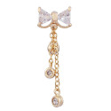 Bauchnabelpiercing "Bow Dream" in gold und weiss