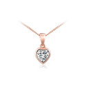 Halskette für Damen "Crystal Heart" in roségold