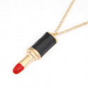 Halskette für Damen "Red Lipstick" in gold