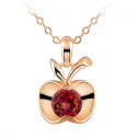 Halskette für Damen "Red Apple" in gold und rot