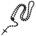 Halskette für Herren "Rosenkranz" in schwarz 