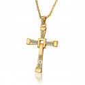 Halskette für Herren "Fast & Furios Kreuz" goldfarben