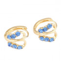 Ohrringe für Damen "Blue Angel" in gold