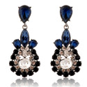 Ohrringe für Damen "Glamorous Black" in schwarz und blau