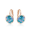 Ohrringe für Damen "Blue Glamour" in roségold und blau