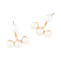 Ear Jacket Ohrringe für Damen "Pearls" in gold